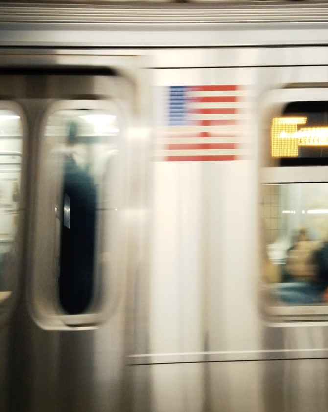 A subway car